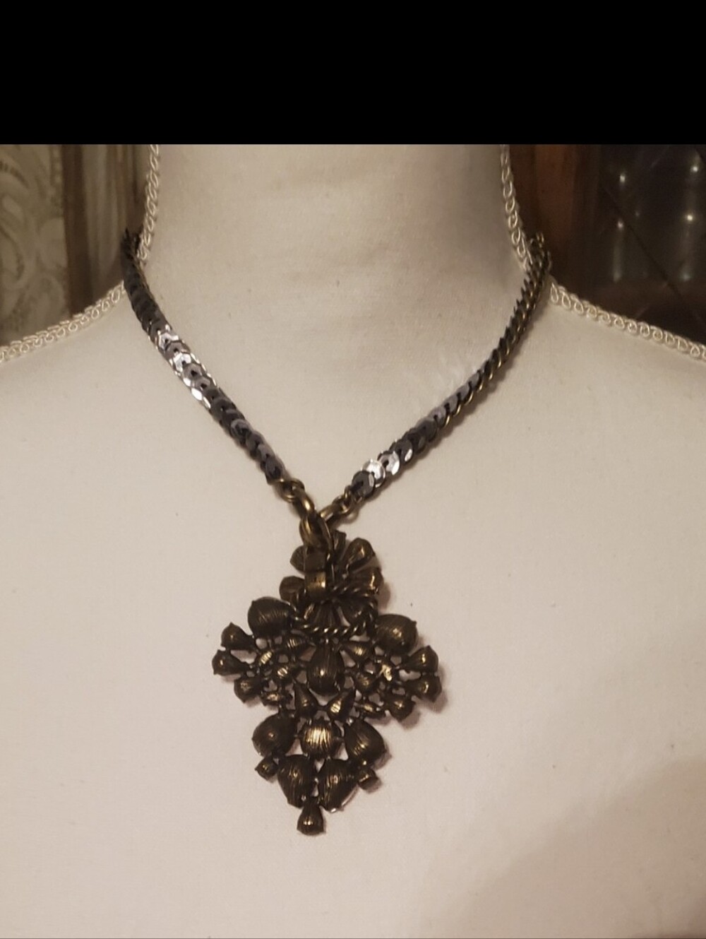 Anthropologie Necklace Jewel Necklace Vintage Anthropologie Jewelry Necklace New - Picture 7 of 12